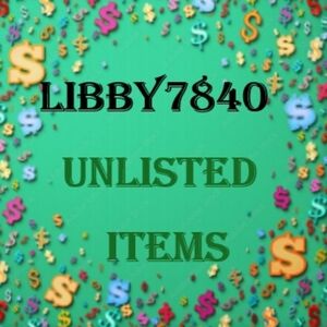 𝗟𝗜𝗕𝗕𝗬'𝗦 𝗨𝗡𝗟𝗜𝗦𝗧𝗘𝗗 𝗜𝗧𝗘𝗠'𝗦